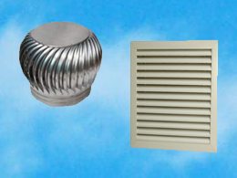 Turbo Ventilator Fan And Louvers